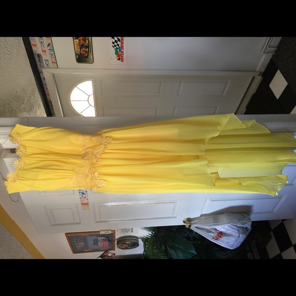 New Women’s/Girls Yellow Cocktail/Bridesmaid/Semi Dress Sz 6 - Picture 6 of 6